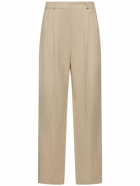 TOTEME Pleated Tailored Linen Blend Pants