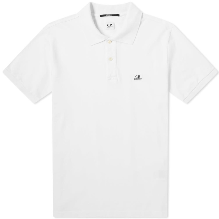 Photo: C.P. Company Patch Logo Polo White