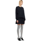 Sandy Liang Navy Kazia Knit Minidress