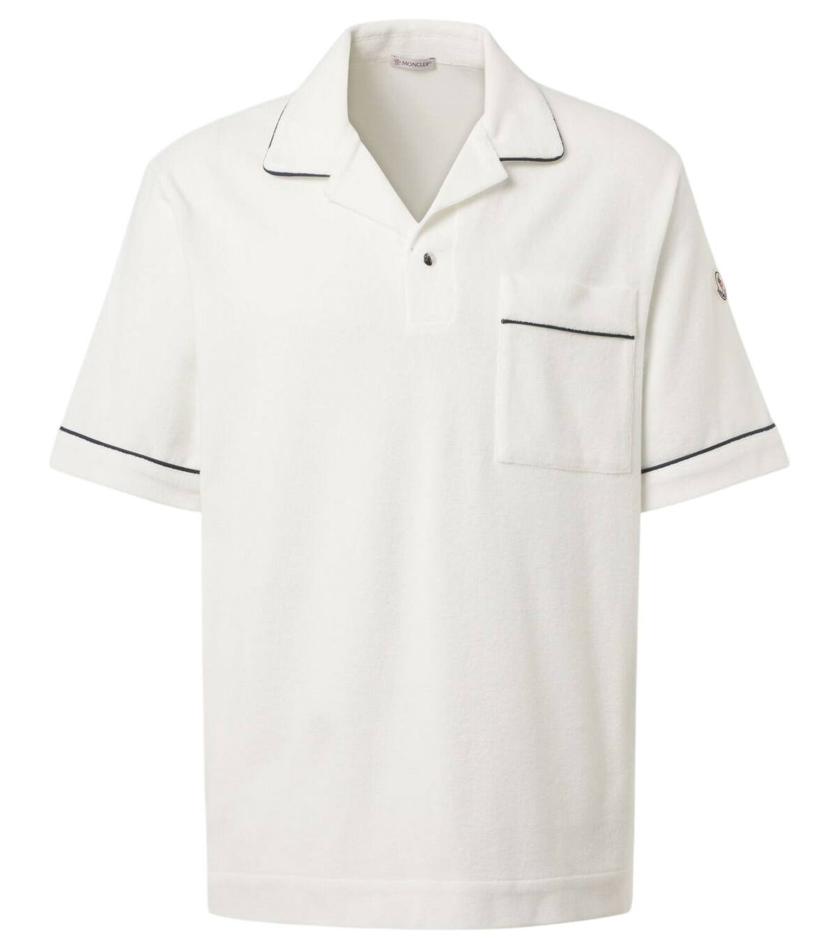 Moncler Black Logo Zip Polo Moncler Moncler Black Logo Zip Polo Moncler