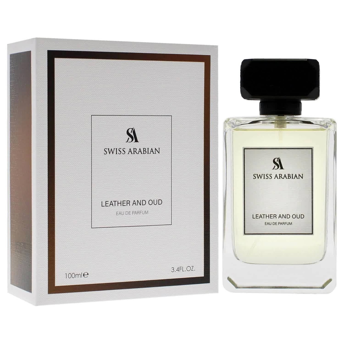 Swiss Arabian Unisex Harmony Leather And Oud EDP Spray 3.4 oz Fragrances 6295124046315