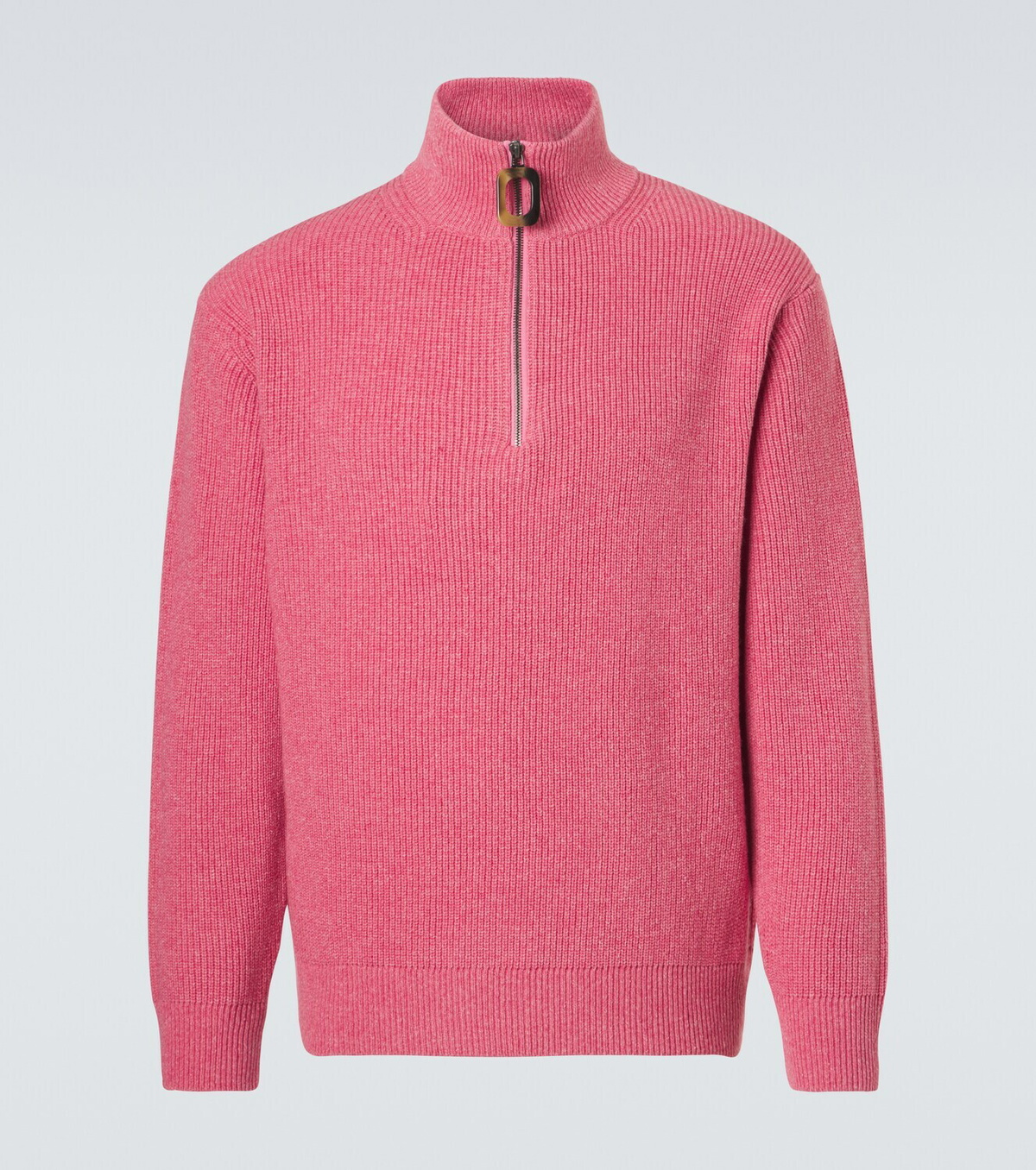 JW Anderson Wool and cotton half-zip sweater