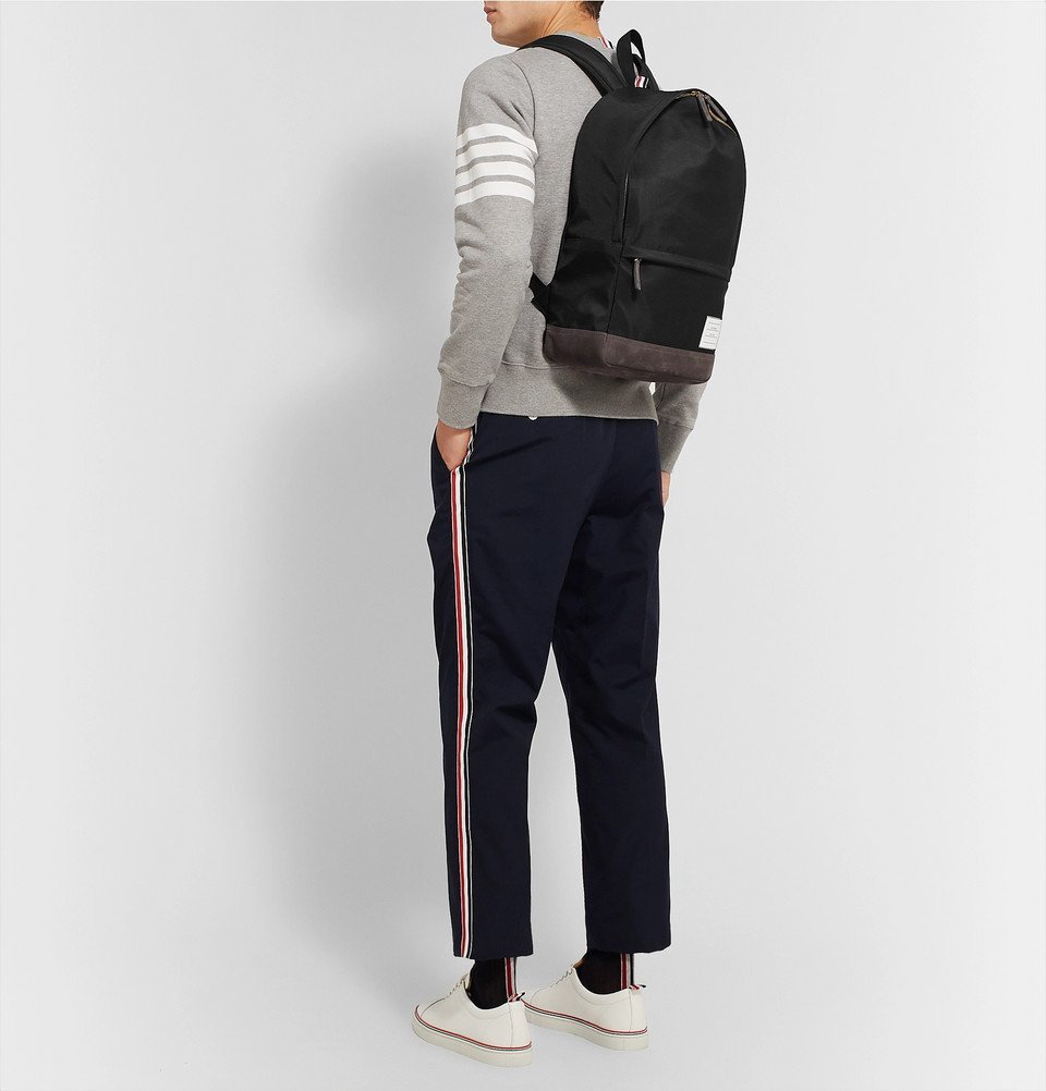 Thom Browne Black RWB Structured Backpack Thom Browne