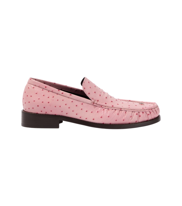Photo: Acne Studios Ostrich-effect leather loafers