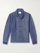 NN07 - Rob Cotton And Linen-Blend Chambray Shirt - Blue