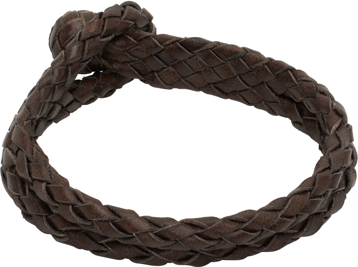 RRL Brown Braided Bracelet