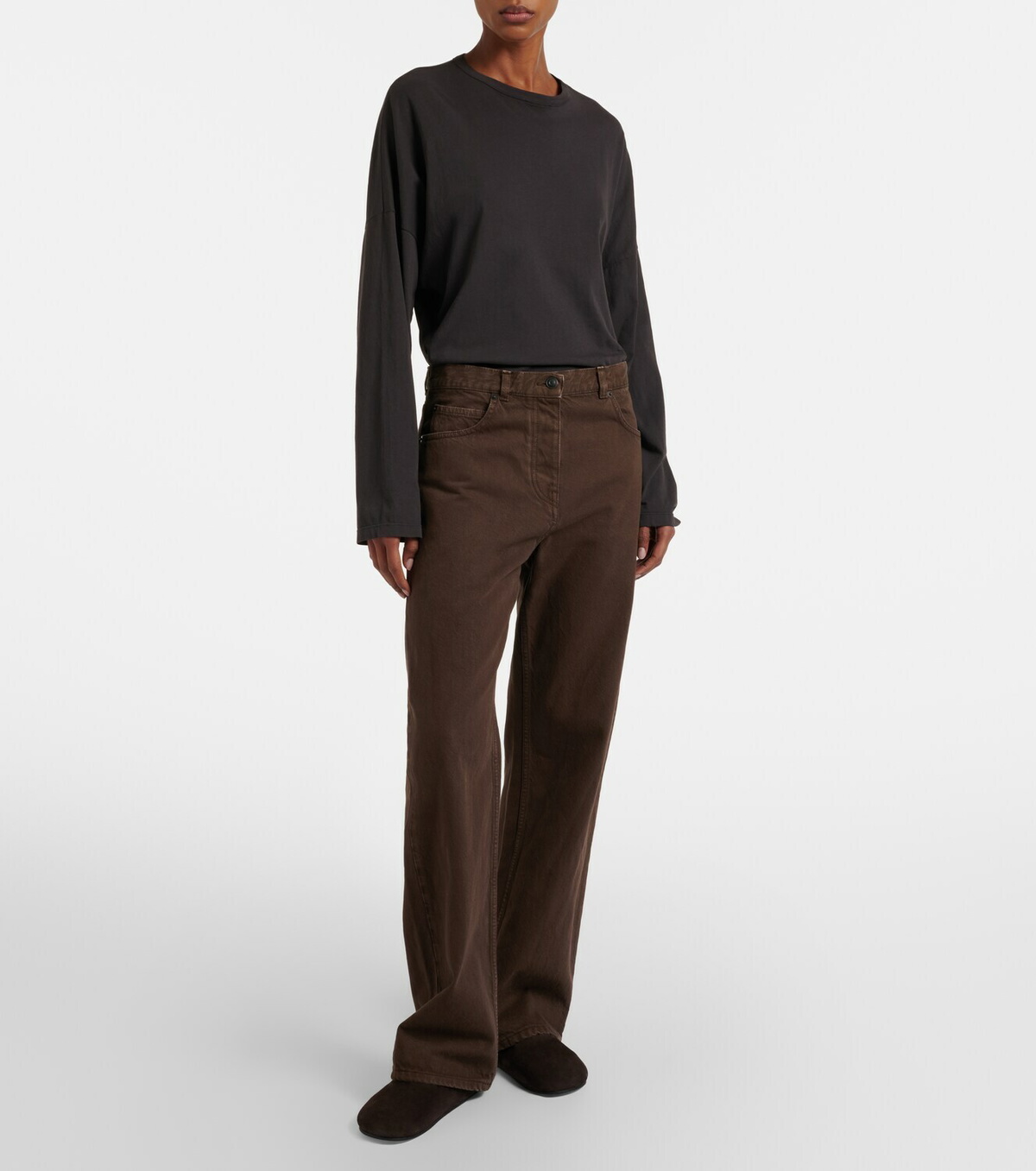 The Row Finbar wide-leg jeans