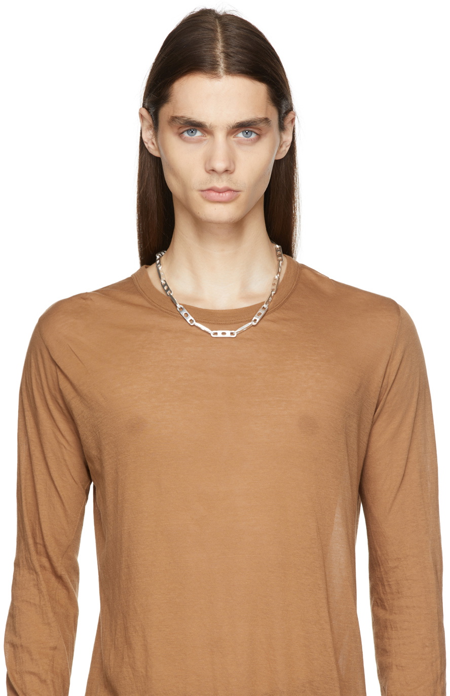 Rick Owens Silver Chain Necklace Rick Owens