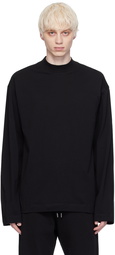 Dries Van Noten Black Pinched Seam Turtleneck