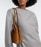 Bottega Veneta Andiamo Mini suede top-handle bag