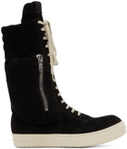 Rick Owens Black Cargobasket Sneakers