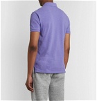 Polo Ralph Lauren - Slim-Fit Mélange Stretch Cotton-Piqué Polo Shirt - Purple