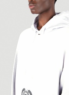 Upside Down Hooded Sweater in White