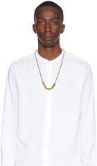 IN GOLD WE TRUST PARIS SSENSE Exclusive Gold & White AI Necklace