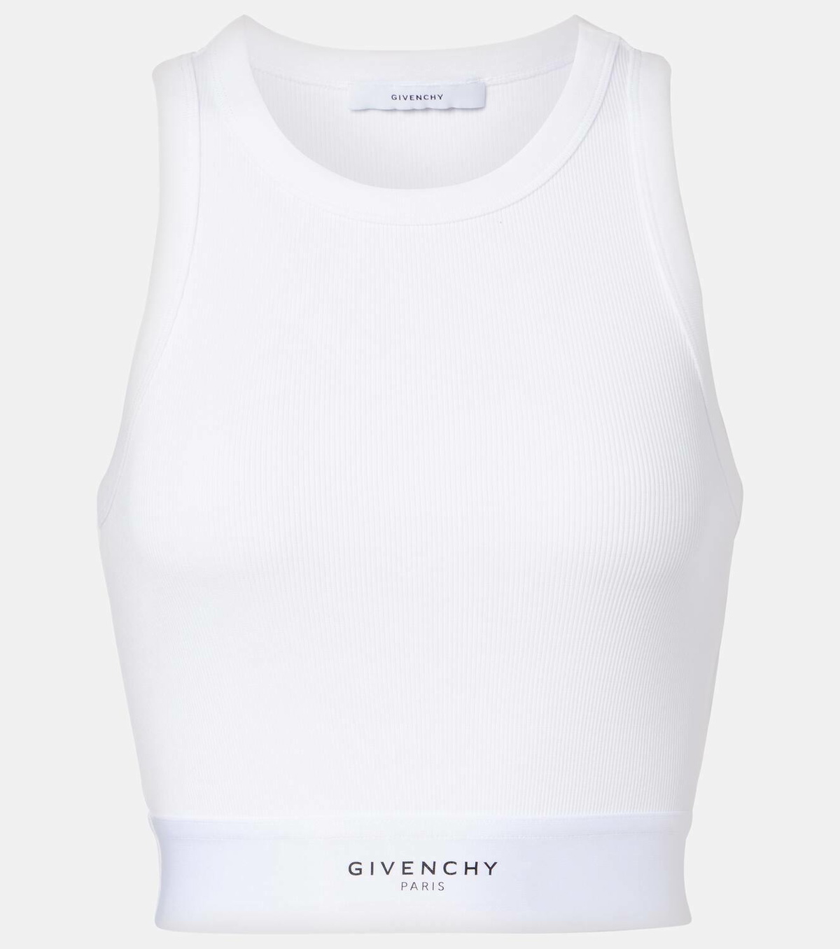 Givenchy Logo ribbed cotton tank top