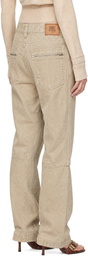 KNWLS Beige Astra Jeans