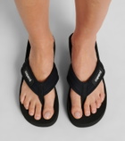 Coperni Logo platform thong sandals