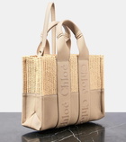 Chloé Woody Small raffia-effect tote bag