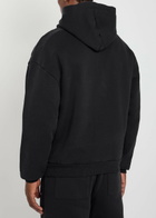 Mki Miyuki Zoku Uniform Hooded Cotton-blend Sweatshirt Black