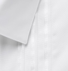 Lanvin - White Slim-Fit Bib-Front Satin-Trimmed Cotton-Poplin Tuxedo Shirt - Men - White