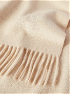 Loro Piana - Fringed Logo-Embroidered Cashmere Throw