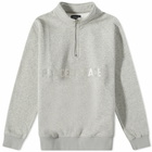 PLACES+FACES Men's Logo 1/4 Zip Sweat in Grey