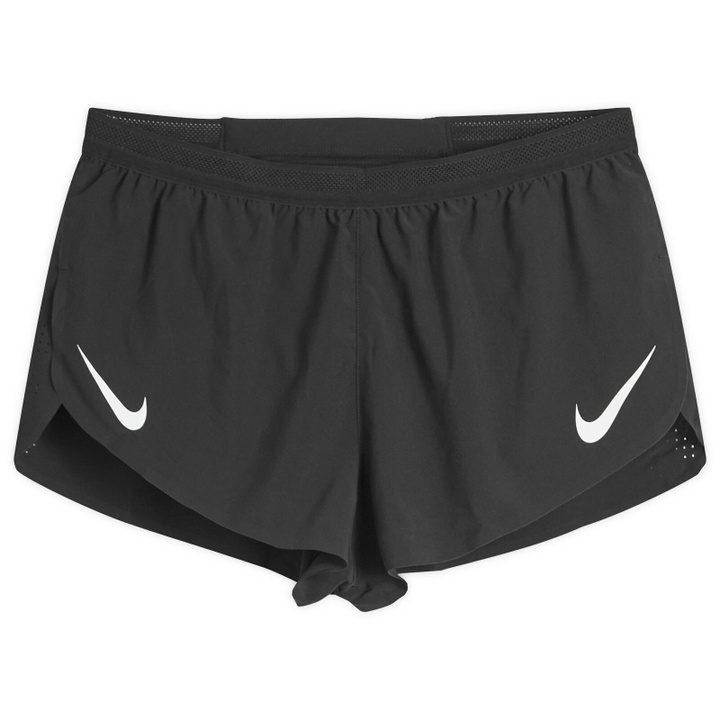 Photo: Nike Aeroswift 2inch Short in Black/White