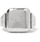 Bottega Veneta - Textured Sterling Silver Ring - Silver