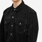 WTAPS Men's 01 Synthetic Suede Trucker Jacket in Black