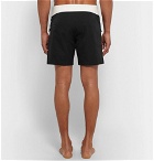 Everest Isles - Draupner Two-Tone Mid-Length Swim Shorts - Black