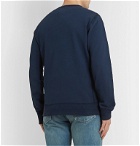 Albam - Fleece-Back Cotton-Jersey Sweatshirt - Blue