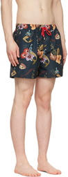 Paul Smith Navy Mermaid Swim Shorts