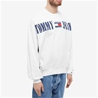 Tommy Jeans Men's Archive Logo Crew Sweat in White