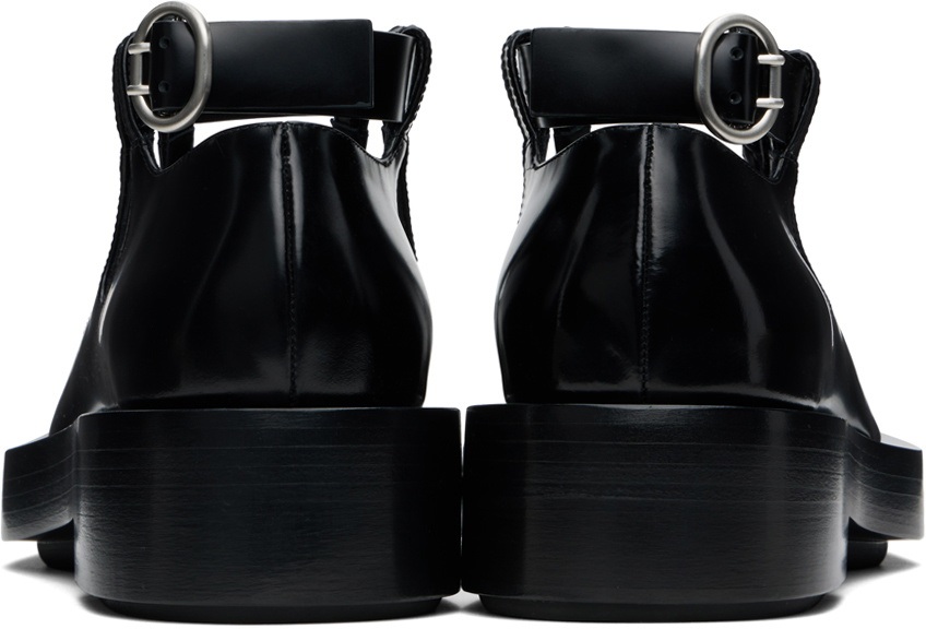 Jil Sander Black Cutout Loafers
