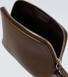 The Row Owen leather pouch