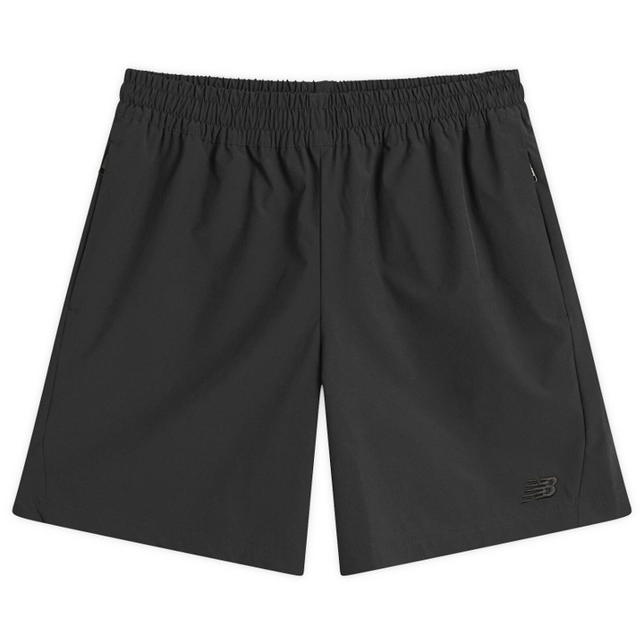 Photo: New Balance Men's Athletics Stretch Woven Short 7" in Black