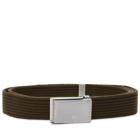 Fjällräven Men's Merano Canvas Belt in Dark Olive