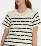 REDValentino Striped Intarsia minidress