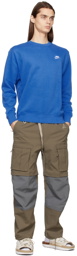 Nike Blue Sportswear Club Fleece Sweatshirt