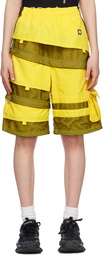 BARRAGÁN Yellow Convertible Shorts