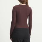 Entire Studios Women's Circle Neck Bodysuit in Saddlewood