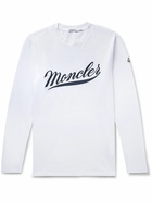 Moncler - Logo-Embroidered Cotton-Jersey T-shirt - White