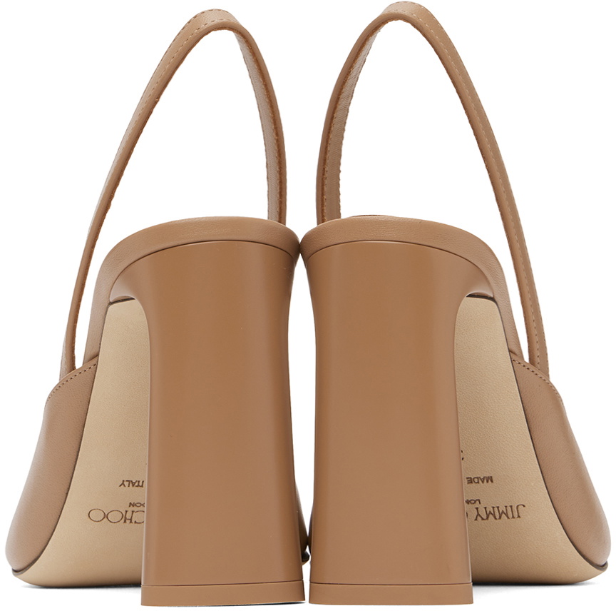 Jimmy Choo Beige Lev 95 Heeled Sandals Jimmy Choo