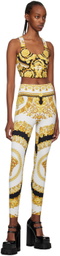 Versace Underwear White Barocco Sport Leggings