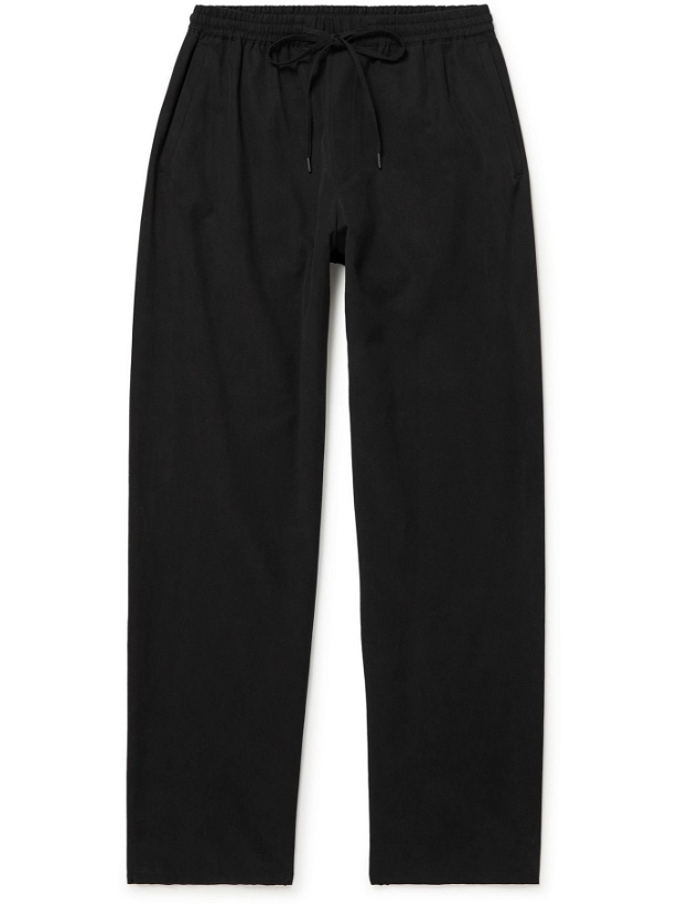 Photo: A Kind Of Guise - Samurai Wide-Leg Lyocell and Cotton-Blend Twill Drawstring Trousers - Black