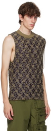 Andersson Bell Navy Flower Ash Vest