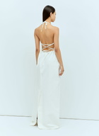 Max Mara Halter Neck Maxi Dress
