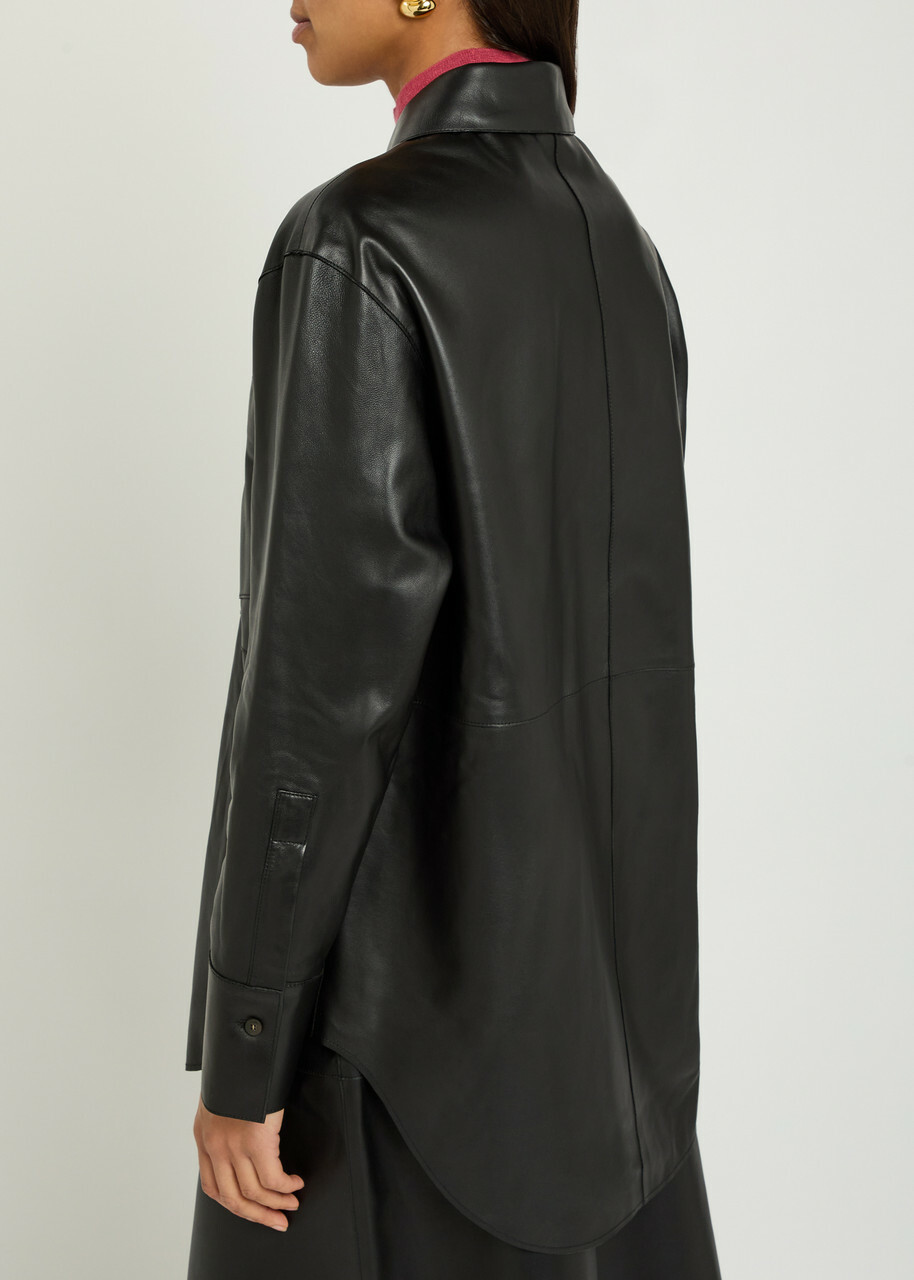 Joseph Penna Leather Jacket Black