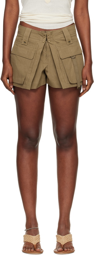 Photo: Isabel Marant Brown Barta Cotton Shorts