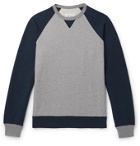 Albam - Mélange Colour-Block Loopback Cotton-Jersey Sweatshirt - Gray